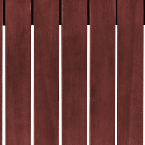 Tavolino da caffè da giardino in legno di acacia rosso mogano 90 x 75 cm da esterno moderno elegante