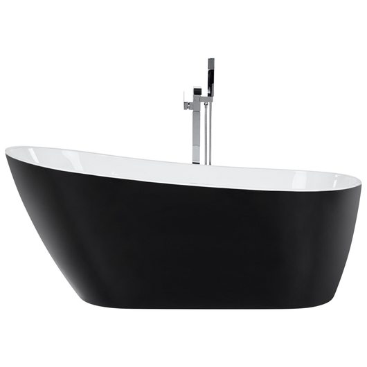 Vasca da bagno freestanding in acrilico sanitario bianco 170 x 78 cm stile moderno contemporaneo