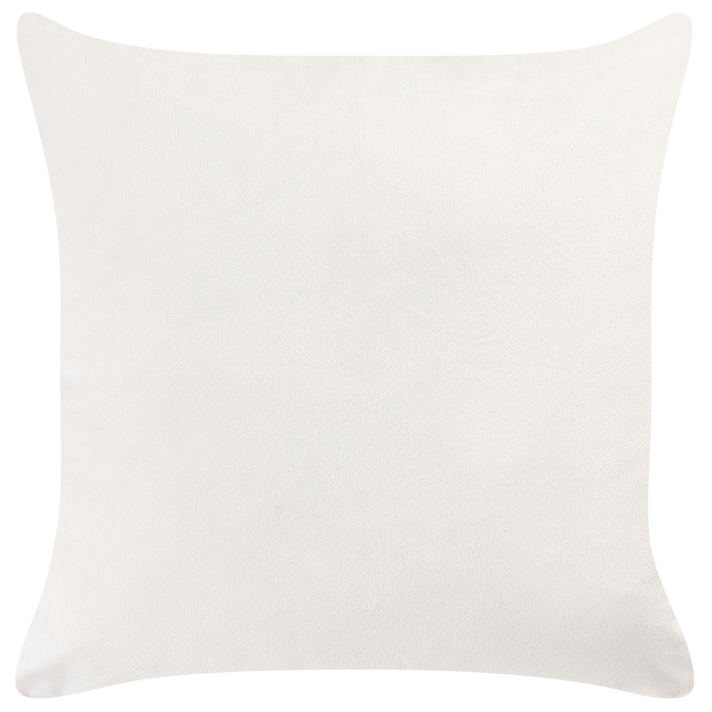 Set di 2 cuscini arancio e nero 45 x 45 cm in poliestere lino cotone foglie soggiorno camera da letto