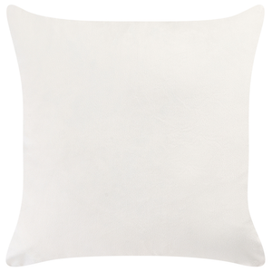 Set di 2 cuscini arancio e nero 45 x 45 cm in poliestere lino cotone foglie soggiorno camera da letto