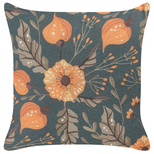 Set di 2 cuscini sparsi multicolore 45 x 45 cm Cuscino da lancio Motivo floreale rimovibile con imbottitura