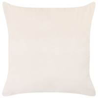 Set di 2 cuscini sparsi in velluto beige e rosa 45 x 45 cm Cuscino da lancio Motivo floreale rimovibile con imbottitura