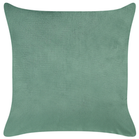 Set di 2 cuscini sparsi in velluto verde 45 x 45 cm Cuscino da lancio con motivo a farfalla Sfoderabile con imbottitura