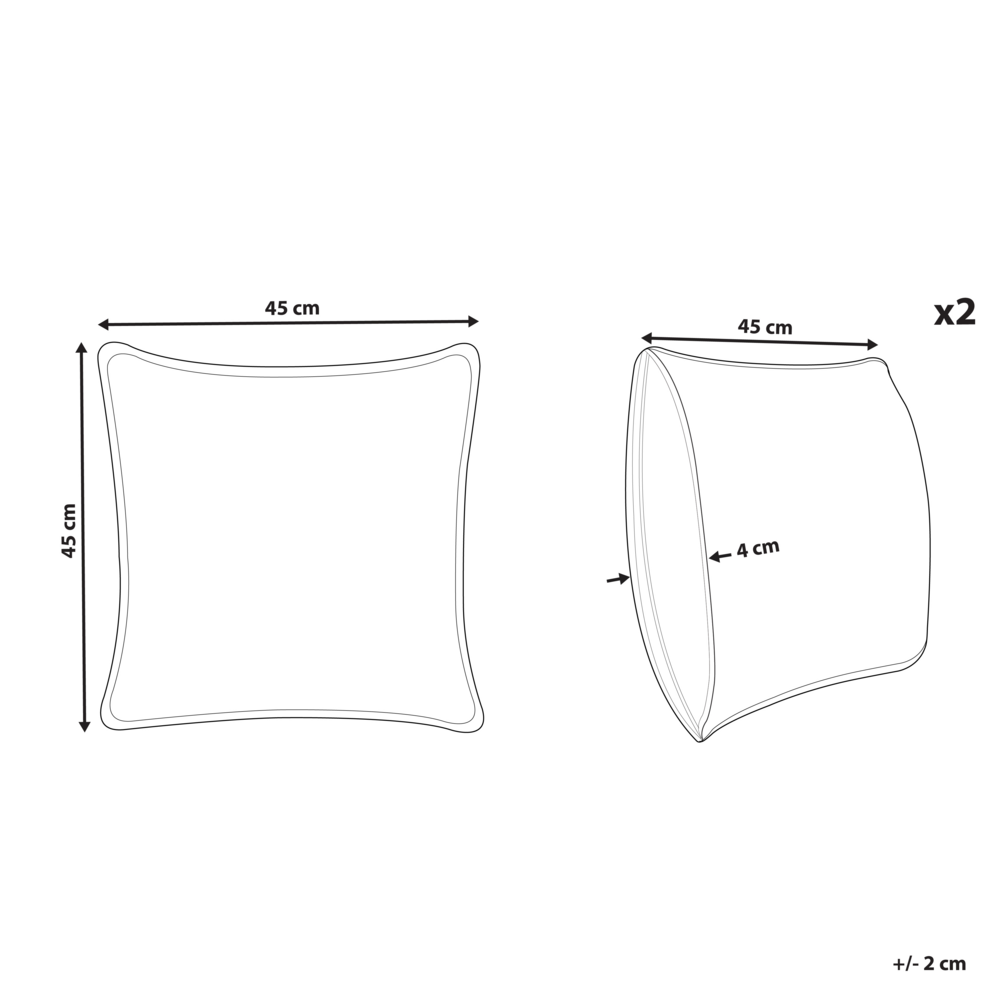 Set di 2 cuscini sparsi in velluto verde 45 x 45 cm Cuscino da lancio con motivo a farfalla Sfoderabile con imbottitura
