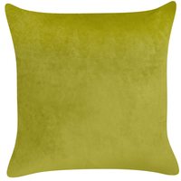 Set di 2 cuscini sparsi in velluto verde chiaro 45 x 45 cm Cuscino da lancio con motivo a farfalla sfoderabile con imbottitura