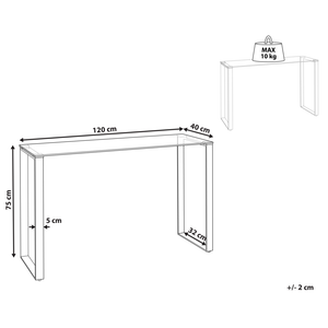 Consolle in vetro temperato trasparente placcato e dorato 75 x 120 cm soggiorno camera da letto