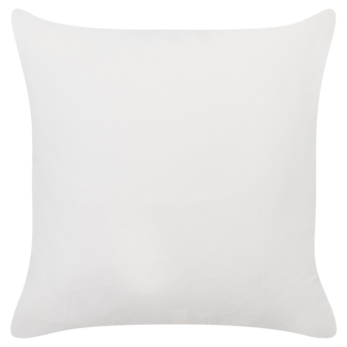 Set di 2 cuscini in cotone marrone beige 45 x 45 cm con motivo viso donna salotto cameretta camera da letto