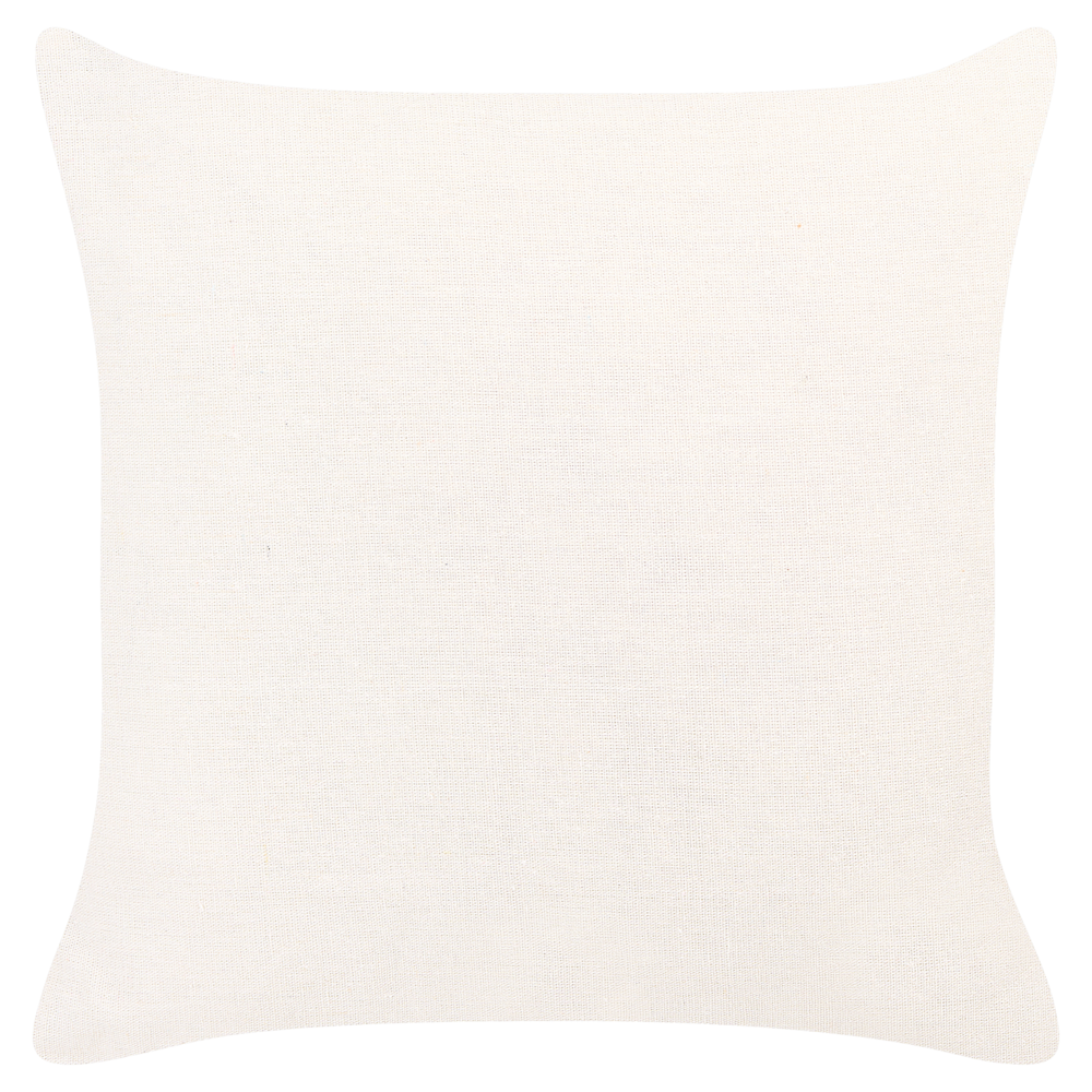 Set di 2 cuscini bianco arancione e verde 45 x 45 cm motivo papaya frutta esotica soggiorno camera da letto