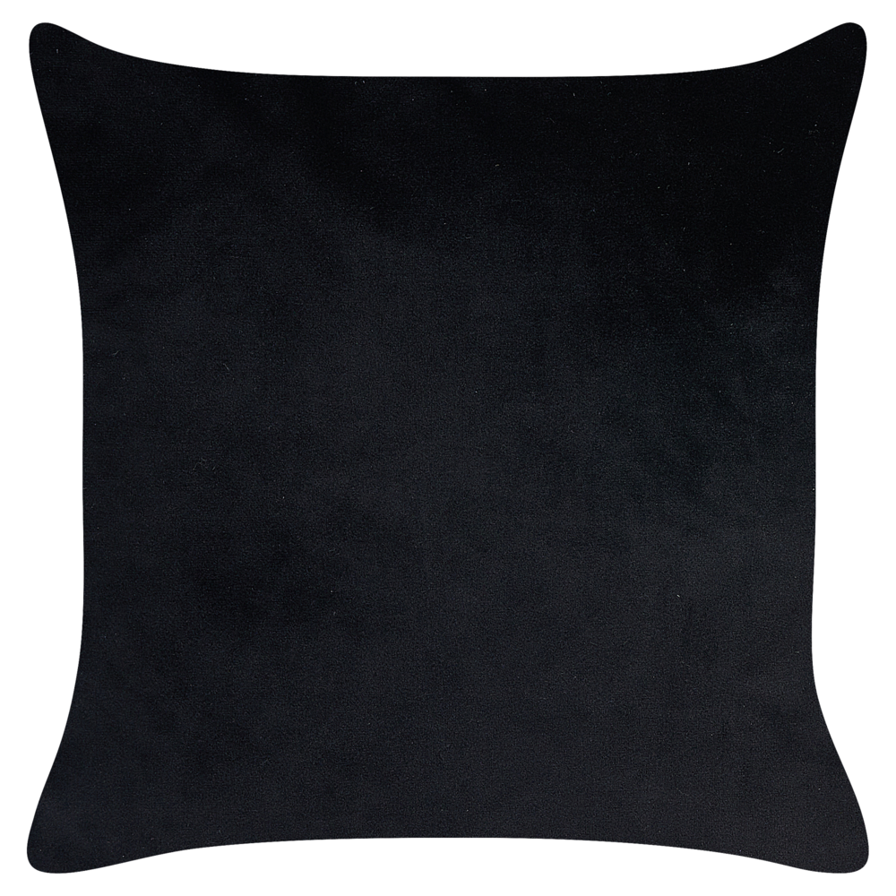 Set di 2 cuscini decorativi in velluto nero 45 x 45 cm con motivo con api soggiorno camera da letto