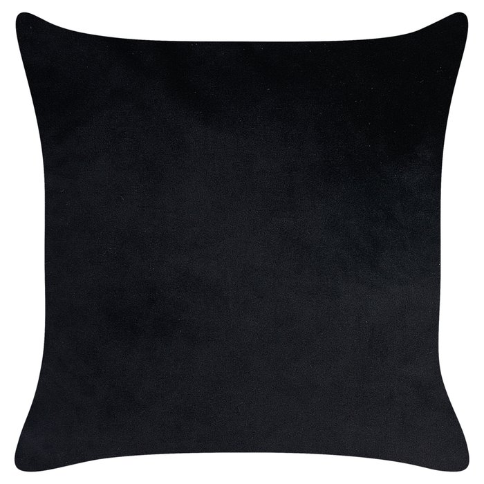 Set di 2 cuscini decorativi in velluto nero 45 x 45 cm con motivo con api soggiorno camera da letto