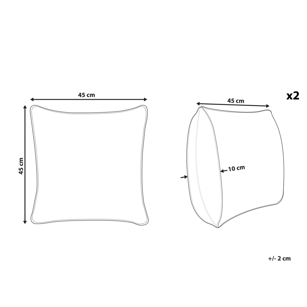 Set di 2 cuscini decorativi in velluto verde 45 x 45 cm con motivo con api soggiorno camera da letto