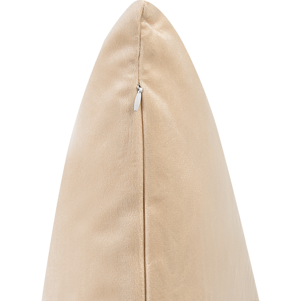 Set di 2 cuscini decorativi in velluto beige 45 x 45 cm motivo con ape soggiorno camera da letto