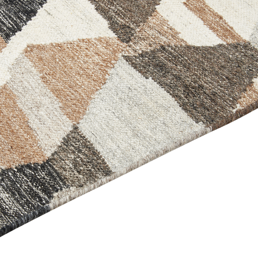 Tappeto di lana multicolore 80 x 150 cm kilim fatto a mano patchwork con nappe soggiorno camera da letto