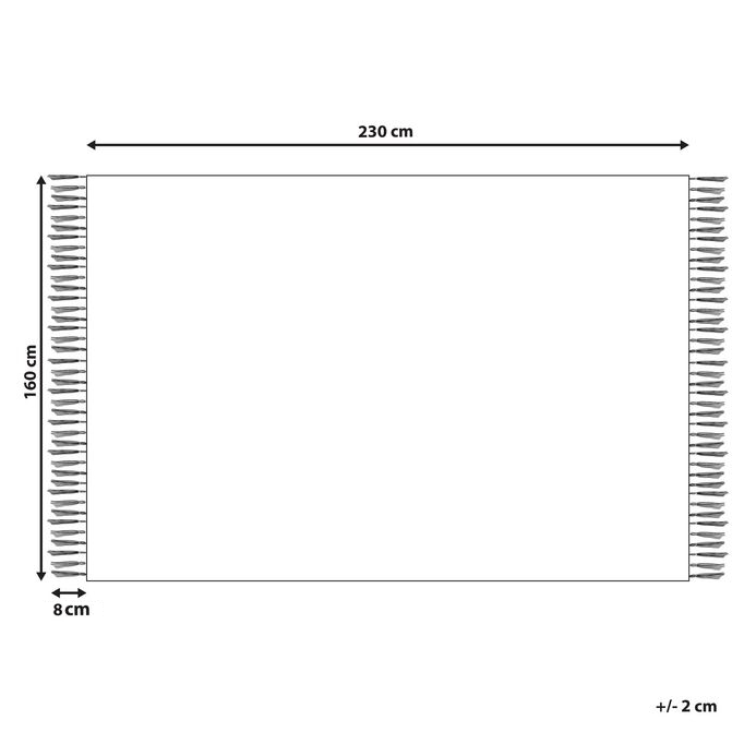Tappeto in lana multicolore kilim fatto a mano motivo geometrico 160 x 230 cm nappe soggiorno camera da letto