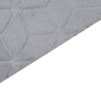 Tappeto in finta pelliccia di coniglio grigio Pelliccia artificiale di poliestere 80 x 150 cm Tappeto morbido Shaggy ad alto pelo