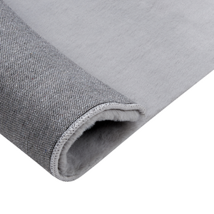 Tappeto Shaggy Artificiale di Coniglio in Pelliccia Ecologica Morbido e Soffice 80 x 150 cm Grigio Chiaro