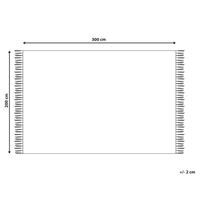 Tappeto di lana multicolore kilim a mano 200 x 300 cm soggiorno camera da letto