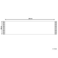 Tappeto in lana multicolore 80 x 300 cm Tappeto Kilim intrecciato a mano Design orientale rustico