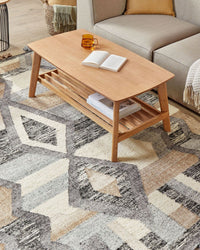 Tappeto Kilim multicolore in lana e cotone 160 x 230 cm Fatto a mano con motivo patchwork boho con frange