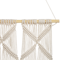 Decorazione da parete Decorazione da appendere in cotone beige e blu Soggiorno in stile rustico Boho