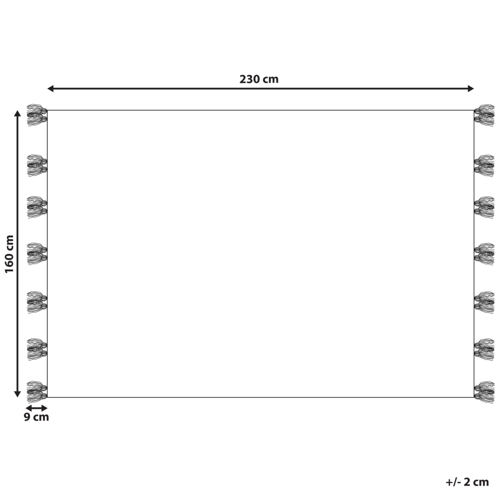 Tappeto in lana grigia fatto a mano con motivo 160 x 230 cm soggiorno camera da letto