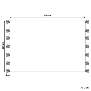 Tappeto in lana grigia fatto a mano con motivo 200 x 300 cm soggiorno camera da letto