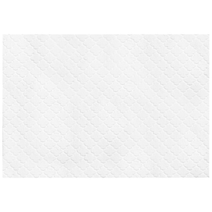 Tappeto in pelle sintetica di coniglio bianca 160 x 230 cm motivo a rete soggiorno camera da letto