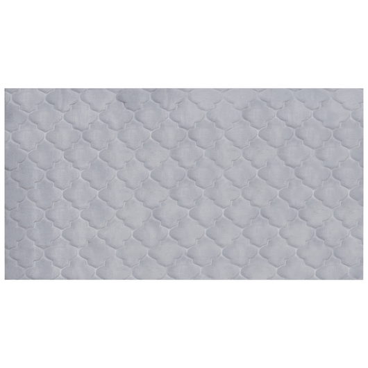 Tappeto in pelle sintetica di coniglio grigia 80 x 150 cm motivo a rete soggiorno camera da letto