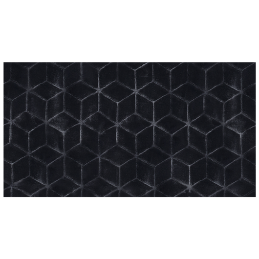 Tappeto in finta pelliccia di coniglio nero Pelliccia artificiale di poliestere 80 x 150 cm Tappeto morbido Shaggy ad alto pelo