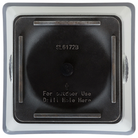 Set di 2 vasi in pietra bianca resistente ai raggi UV 32 x 32 x 31 cm ideale per interni ed esterni