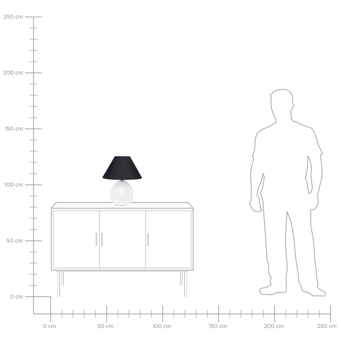 Lampada da tavolo Base in ceramica bianco panna Paralume in tessuto Illuminazione d'ambiente Lampada da tavolo da comodino