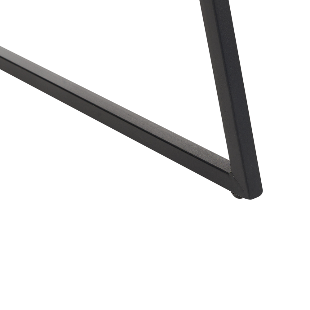 Scrivania per l'ufficio in legno chiaro e MDF bianco 90 x 60 cm con foro a occhiello