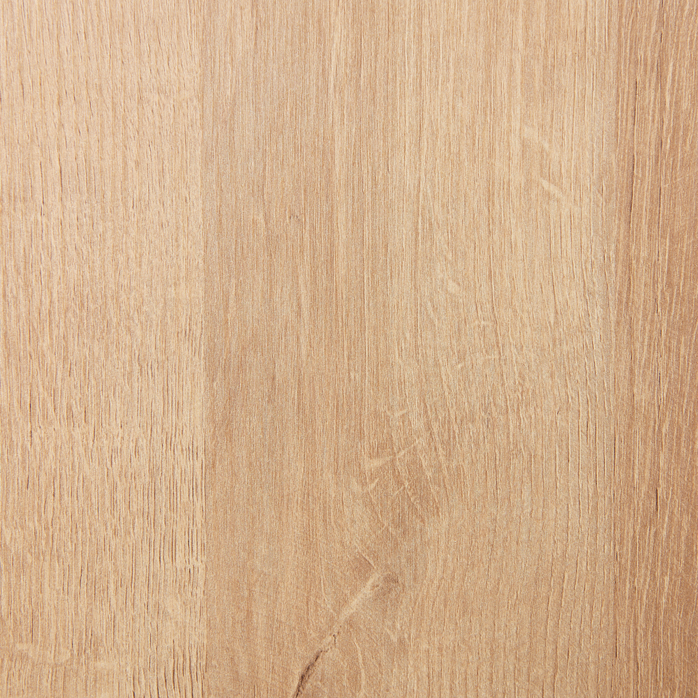 Scrivania per l'ufficio in legno chiaro e MDF bianco 90 x 60 cm con foro a occhiello