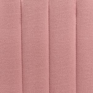 Panca in velluto rosa con gambe in metallo dorate soggiorno camera da letto elegante