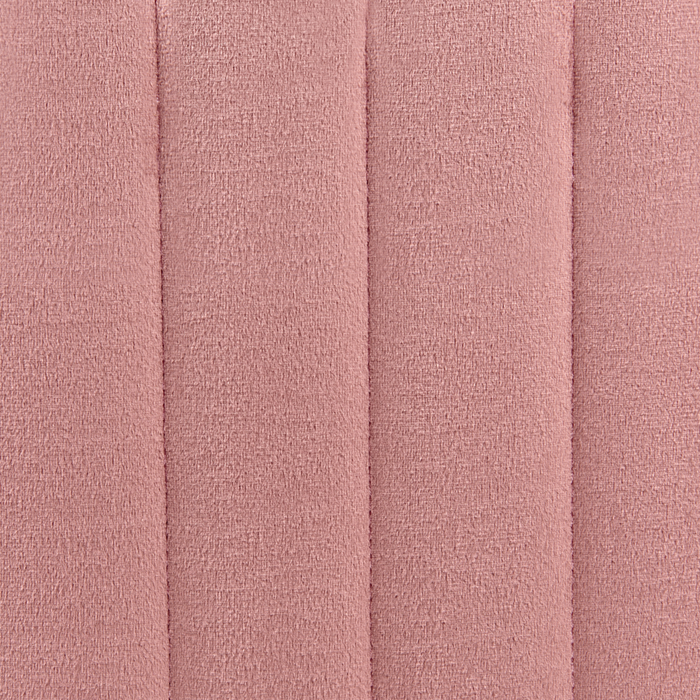 Panca in velluto rosa con gambe in metallo dorate soggiorno camera da letto elegante