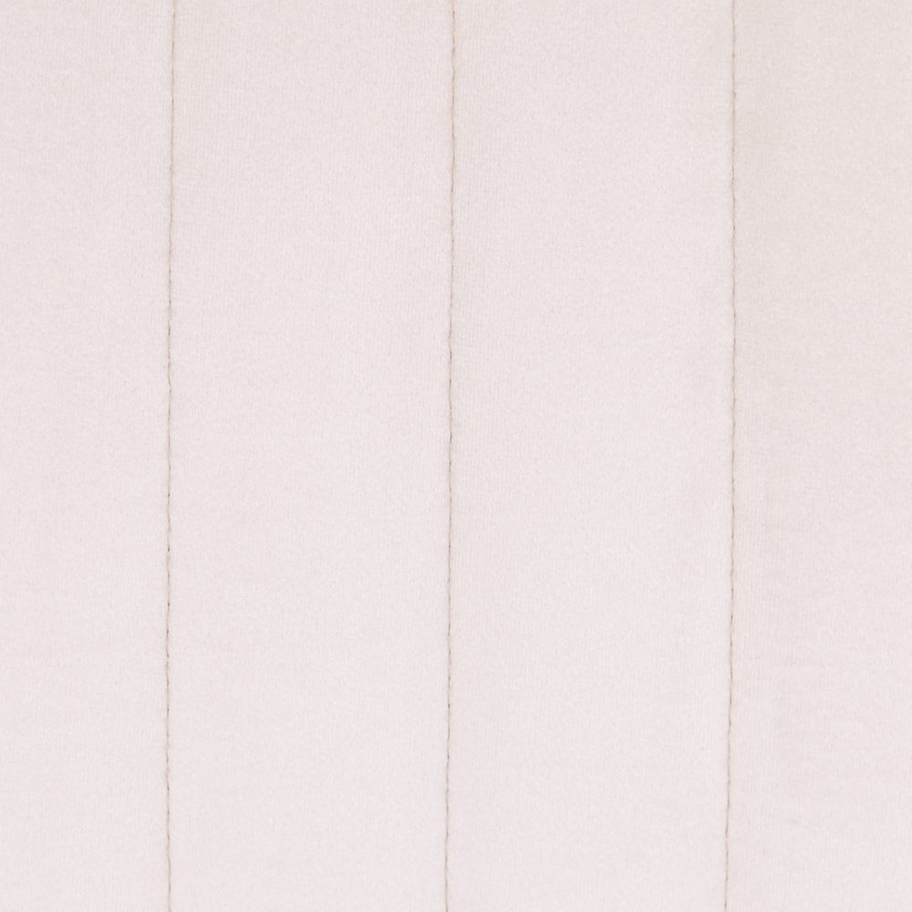 Set di 2 sedie imbottite in velluto beige senza braccioli con base a croce sala da pranzo per interni con gambe in acciaio