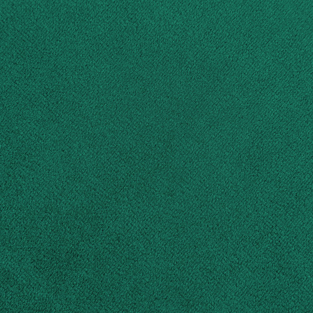 Sedia senza braccioli Rivestimento in velluto verde Smeraldo Seduta rotonda Design vintage Struttura in metallo nero