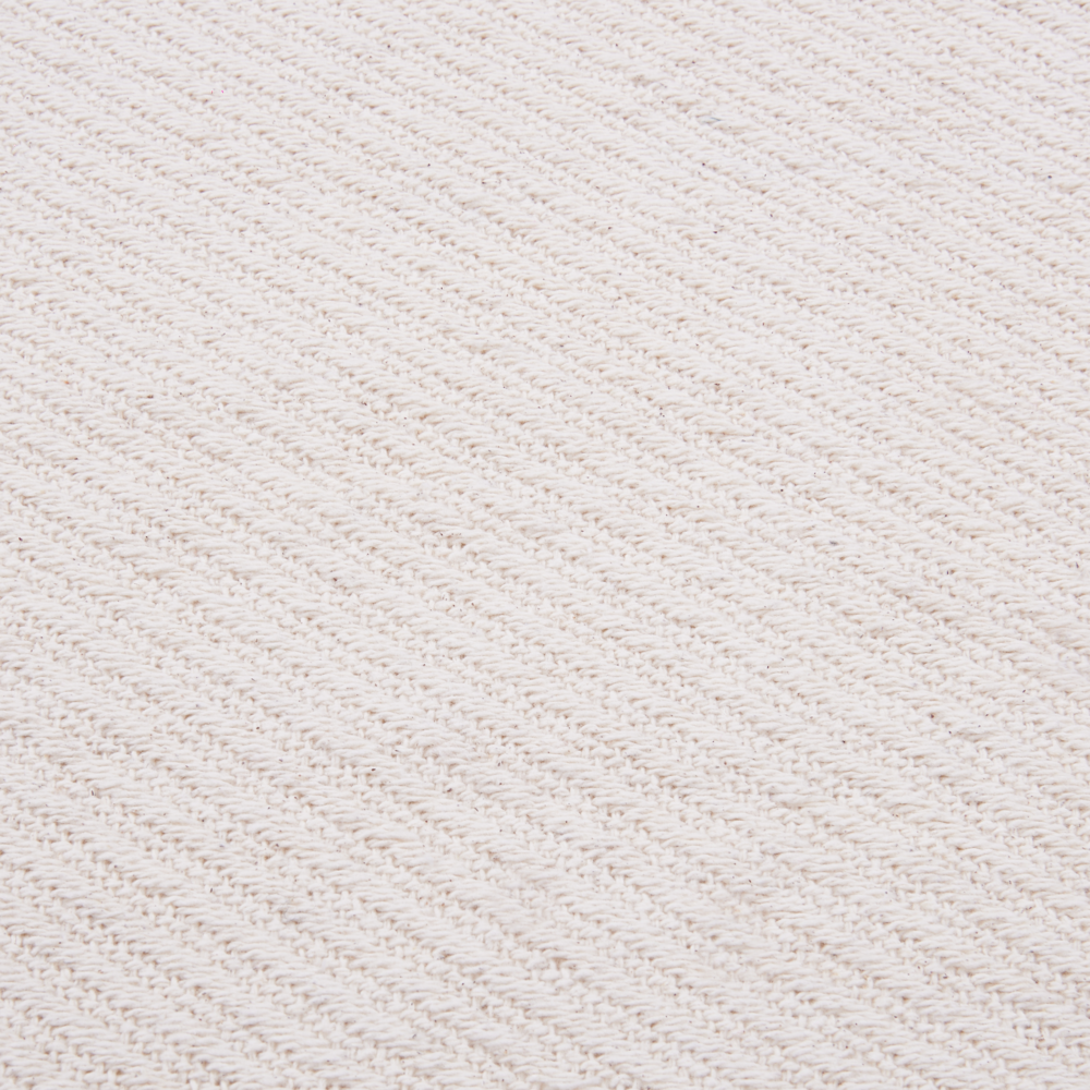 Coperta plaid beige in cotone con frange fatta a mano 125 x 150 cm soggiorno camera da letto divano