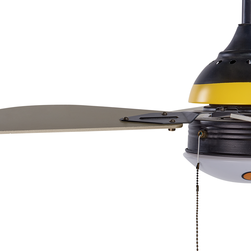 Ventilatore da soffitto per cameretta a forma di ape con lame grigie bambini colorato