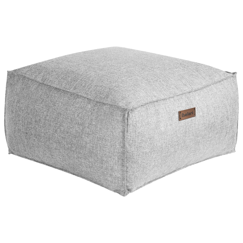 Moderno Pouf Intrecciato da Salotto 50 x 30 cm Motivo Grigio