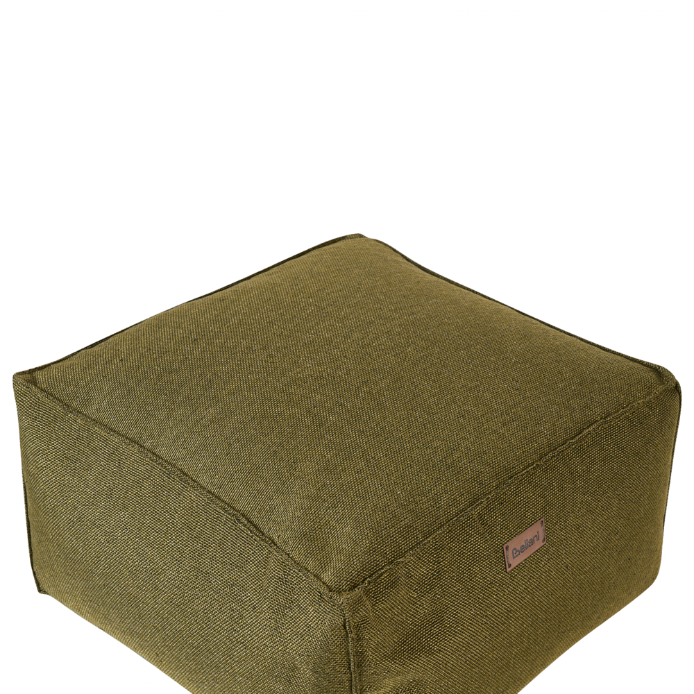 Moderno Pouf Intrecciato da Salotto 50 x 30 cm Motivo Verde Oliva