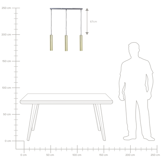 Lampada a sospensione moderna metallo ottone e nero paralumi rotondi a 3 fuochi 97 cm soggiorno cucina sala da pranzo camera da letto
