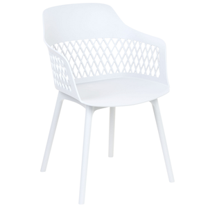 Set di 2 sedie da pranzo in materiale sintetico bianco stile moderno soggiorno cucina