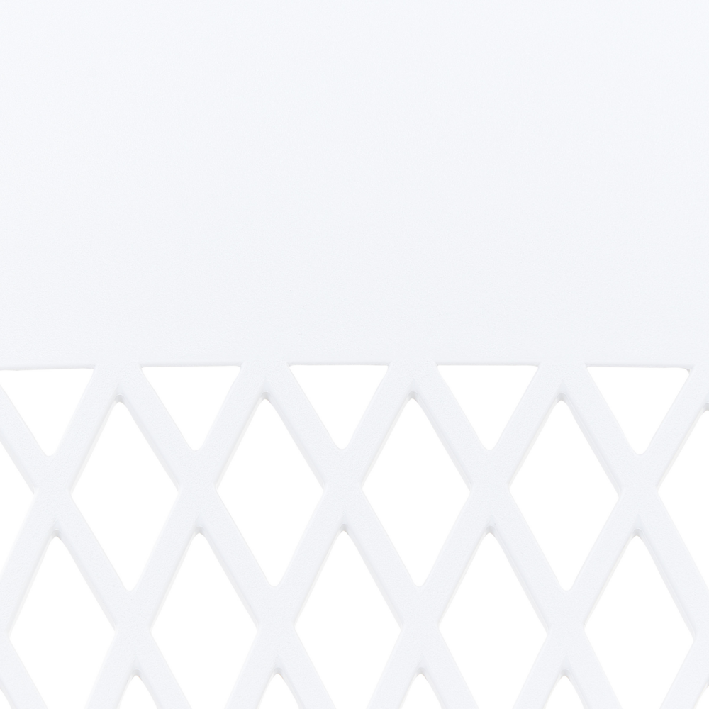 Set di 2 sedie da pranzo in materiale sintetico bianco stile moderno soggiorno cucina