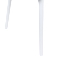 Set di 2 sedie da pranzo in materiale sintetico bianco stile moderno soggiorno cucina