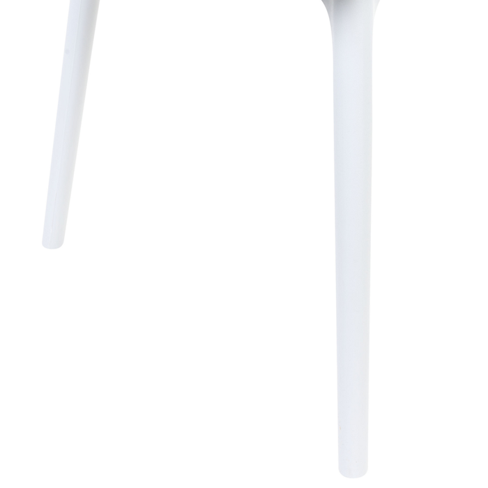 Set di 2 sedie da pranzo in materiale sintetico bianco stile moderno soggiorno cucina