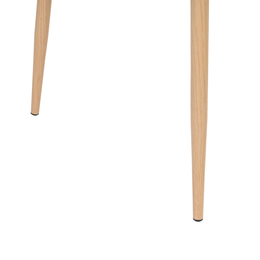 Set di 2 sedie da pranzo in materiale sintetico rosa gambe eleganti decorative stile contemporaneo