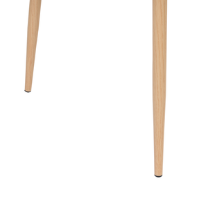 Set di 2 sedie da pranzo in materiale sintetico rosa gambe eleganti decorative stile contemporaneo