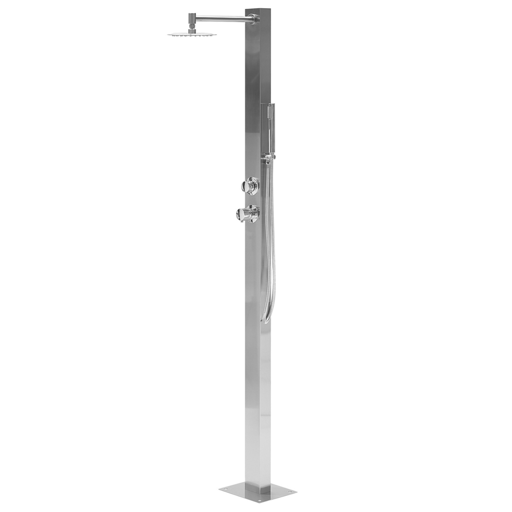 Doccia da esterno moderna in PVC argento giardino esterno glamour moderna