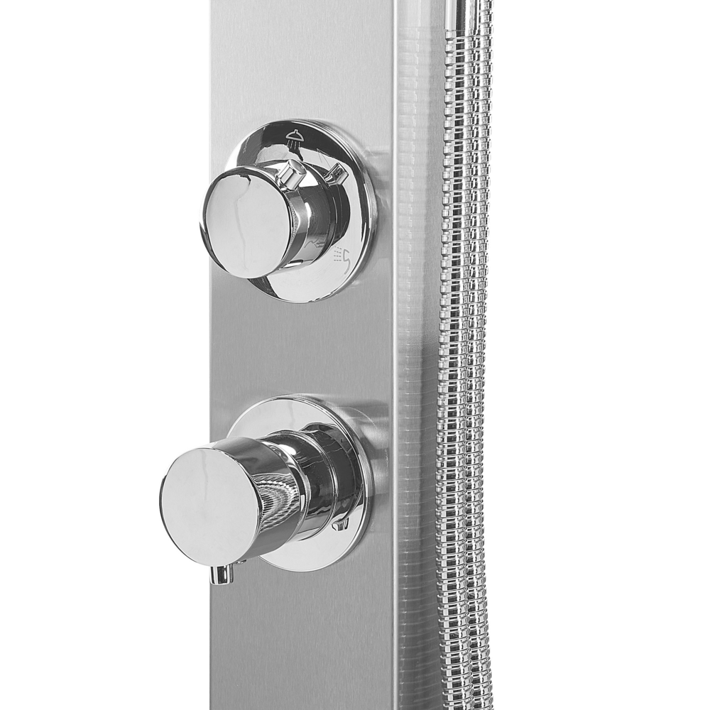 Doccia da esterno moderna in PVC argento giardino esterno glamour moderna